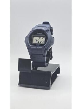 Casio W219H-2AV Chronograph Watch Blue Resin Strap Alarm Illuminator